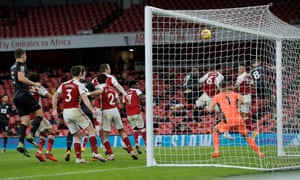 Pierre-Emerick Abameyang's title slips into Arsenal's net as he scores his own goal that led to Burnley's victory.