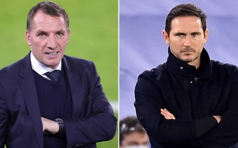 Chelsea could turn to Brendan Rodgers if Frank Lampard sacks his coach under fire