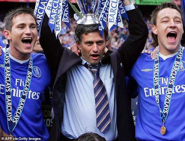 Lampard has now joined players like Jose Mourinho (center) in taking careers orders