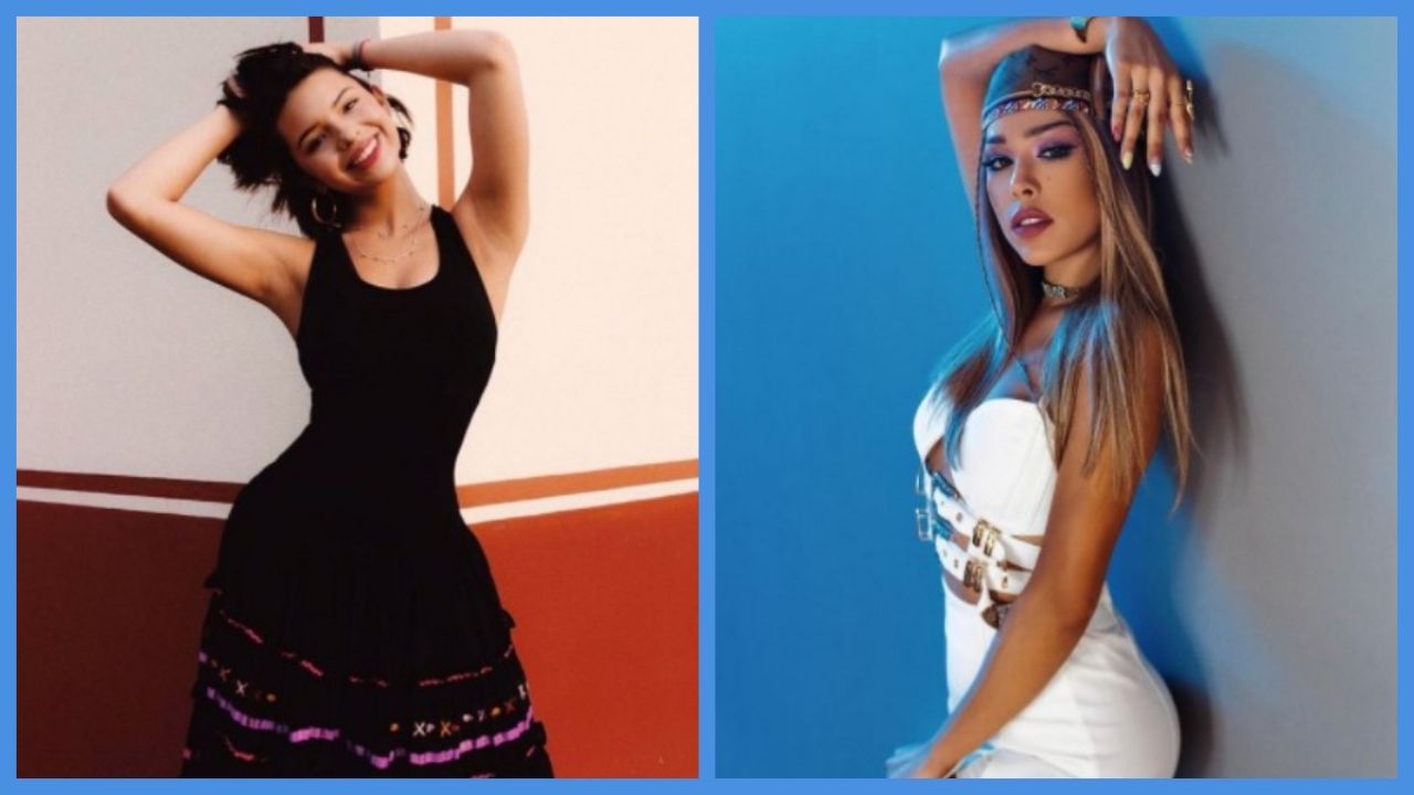 Ángela Aguilar and Danna Paola EXCHANGE HAIR look who is it?  Pictures