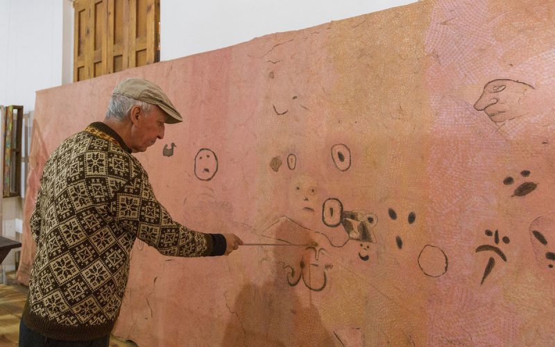 Tetela de Ocampo |  Altar de Carreragco reveals the flag in Central America