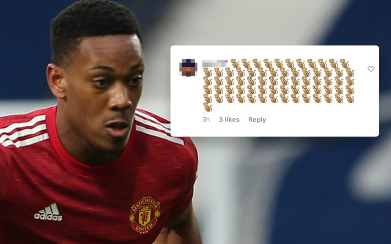 Manchester United star Anthony Martial is exposed to more racist abuse on social media after his tie with West Bromwich Albion