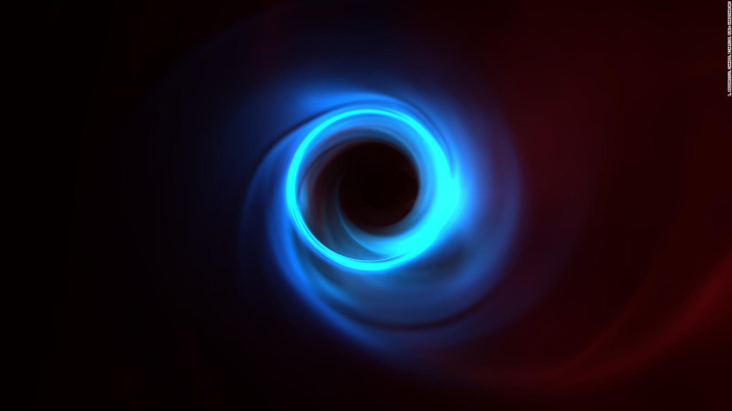 The supermassive black hole is moving very quickly