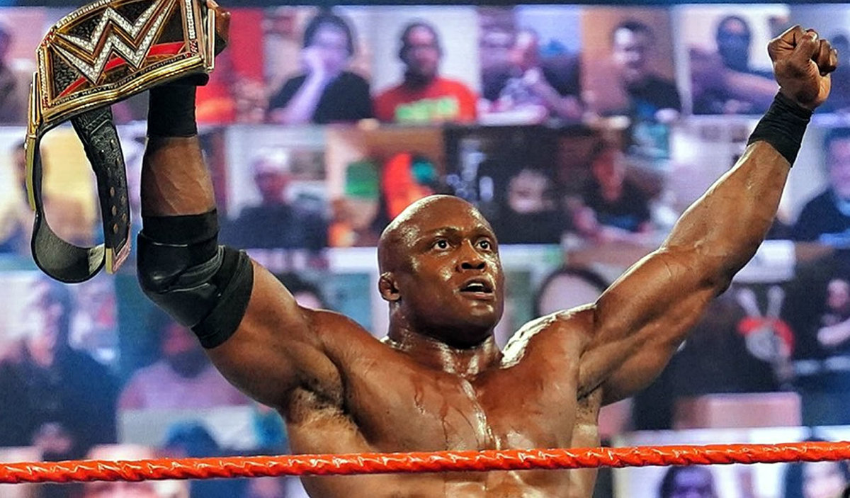 Bobby Lashley is the new WWE Champion.  The Miz ran with the title for 8 days