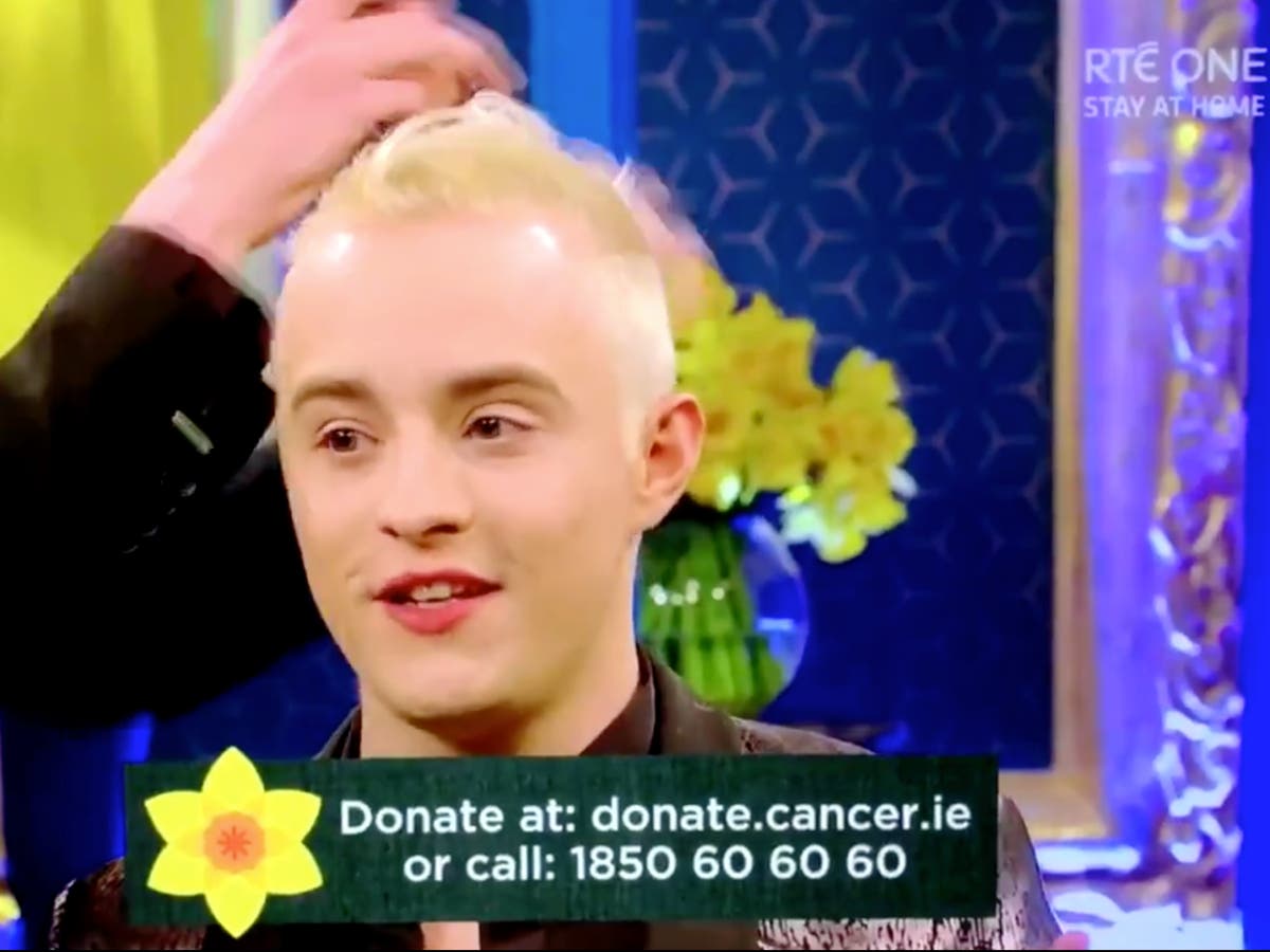 Jedward shares hilarious reactions after shaving her famous strings for the Cancer charity