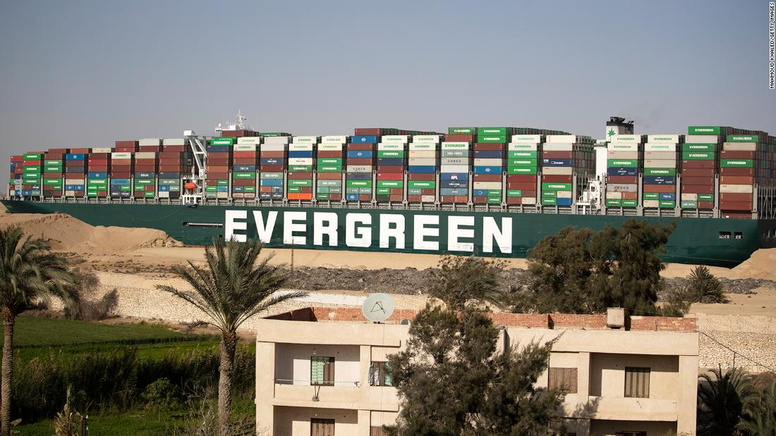 Egypt seizes the Evergreen ship as compensation for the Suez Canal