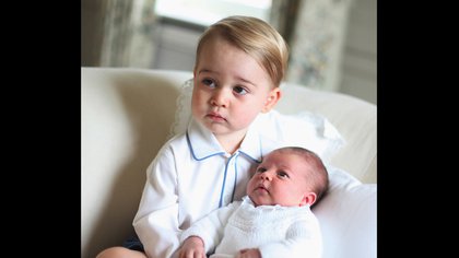 Official photo with his brother Prince George.