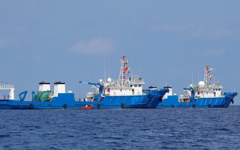 The chief Filipino diplomat insulted China and called on the regime to leave the disputed waters