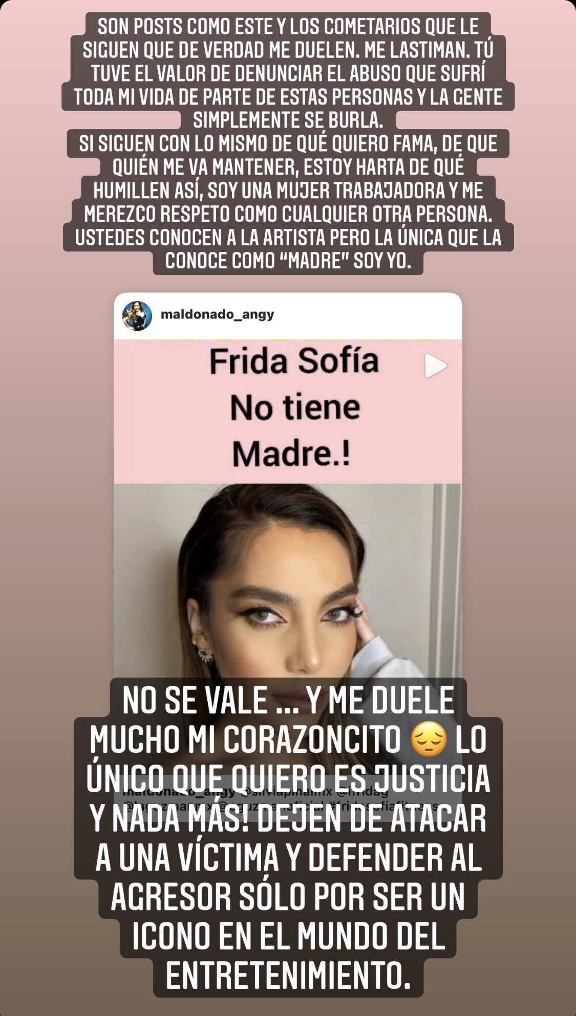 “Tired of humiliation!”  Frida’s heartbreaking plea in the face of her torn harassment