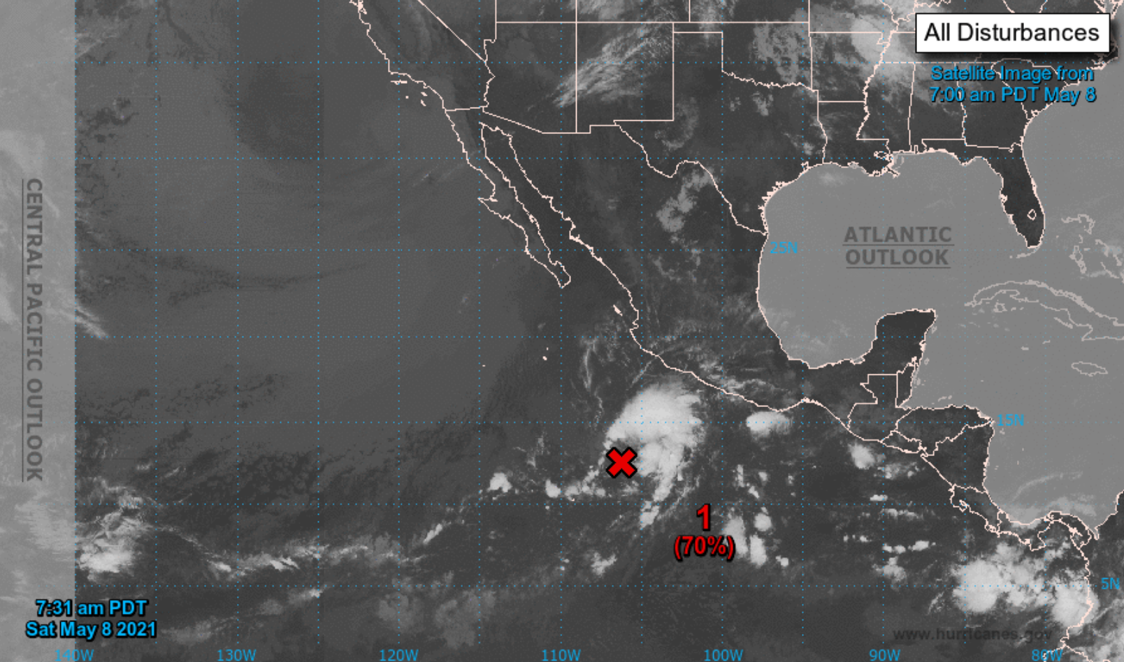 Andres, the first storm of the Pacific hurricane season