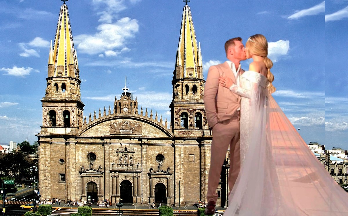 Canelo Alvarez and Fernanda Gomez marry at Guadalajara Cathedral