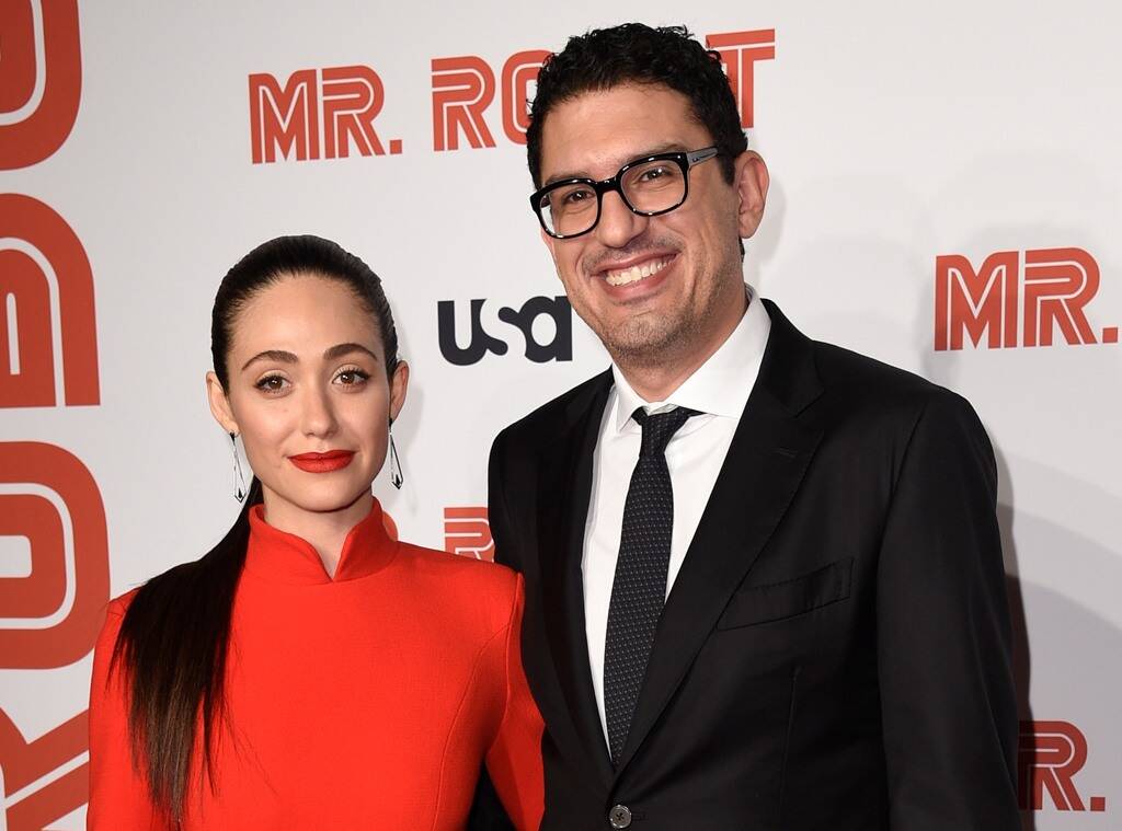 Emmy Rossum and her husband, Sam Esmail, welcome their first child