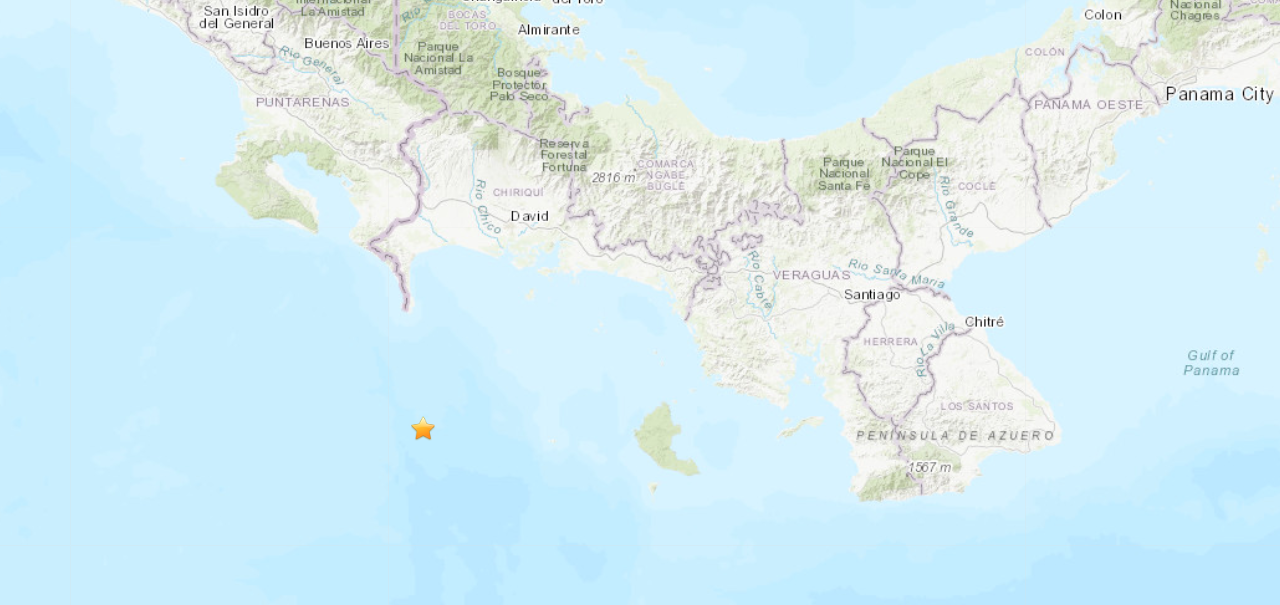 5.1 earthquake rocks the coast of Panama, according to the US Geological Survey