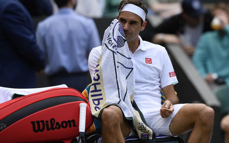 Federer was eliminated at Wimbledon.  Hargas insulted him in straight sets
