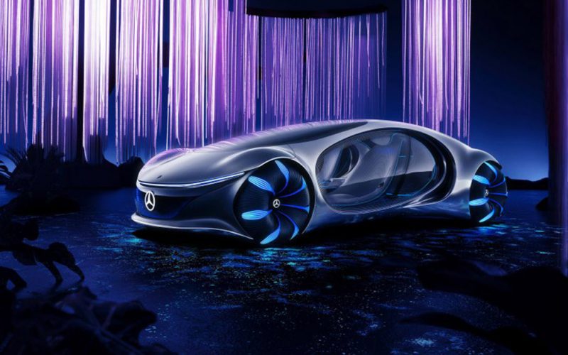Inspired by the mind-driven ‘Avatar’ movie, Mercedes Benz presented a futuristic car without steering.
