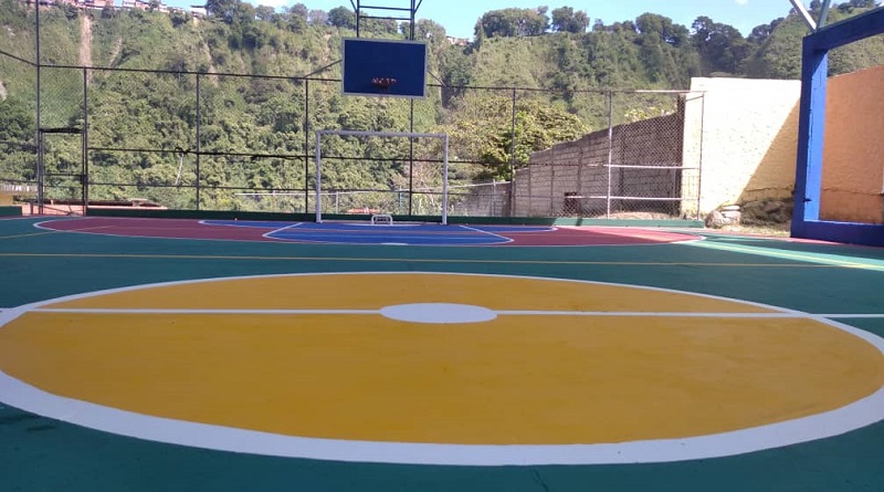 Plan Cancha Bella Tricolor rehabilitates the sports space “Aguachina” in the parish of Macarao in Caracas