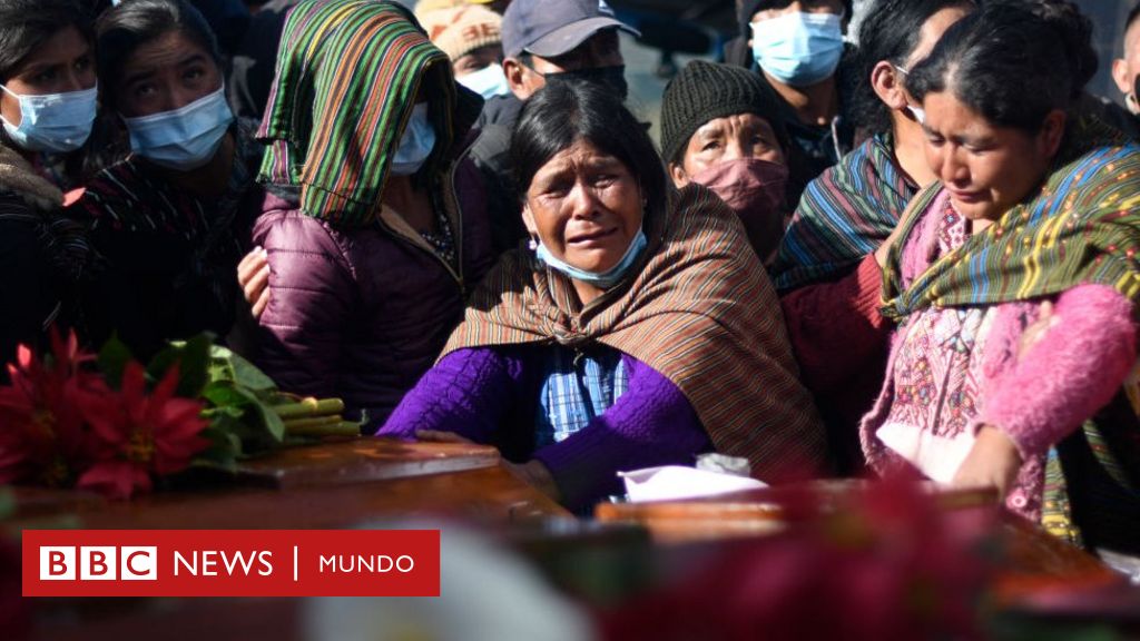 Scenes of pain after the massacre of 13 people in Guatemala