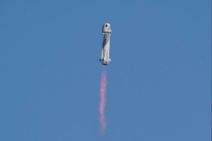 A hairy effect goes into space on a Blue Origin flight
