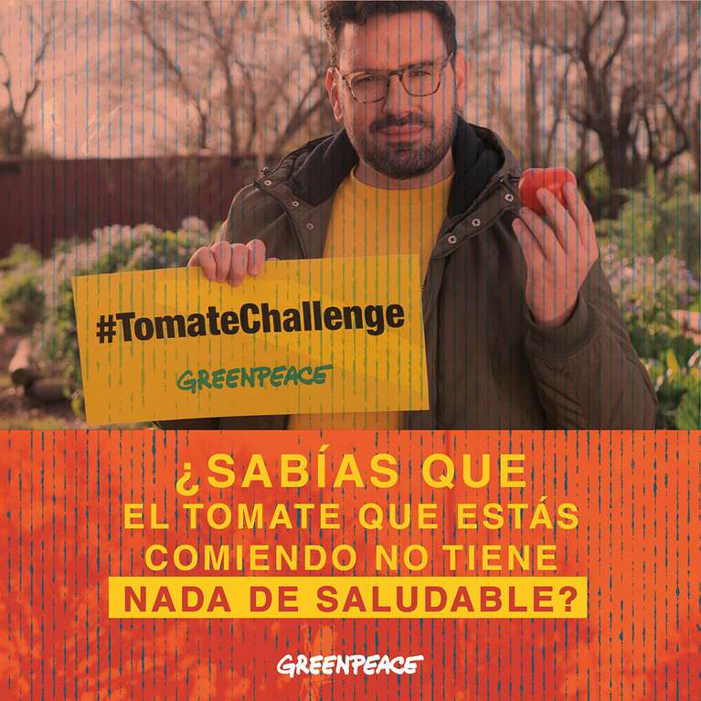 Image source Twitter / GreenpeaceArg: The campaign launched by Greenpeace has been criticized by Agriculture and refuted by Agustin Colombier.