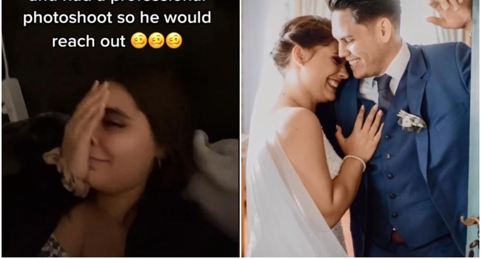Viral video |  A woman pretends she was getting married and even hires a photographer to make her ex-partner jealous and talk to her again |  Widely
