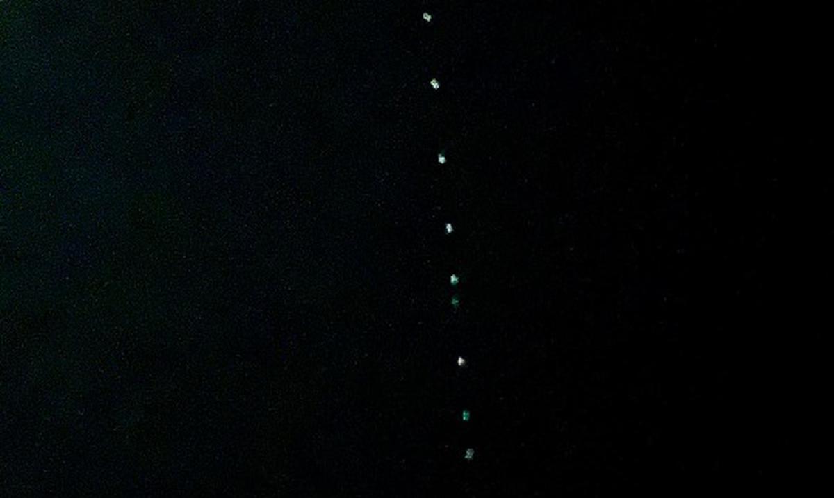 You can see a “train of lights” in the sky from tonight