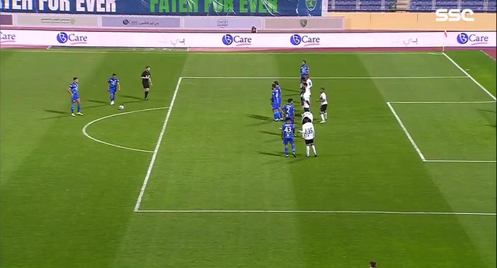 The goal is Christian Cueva |  Christian Cueva’s free kick goal against Al Fateh |  Video |  NCZD |  Total Sports