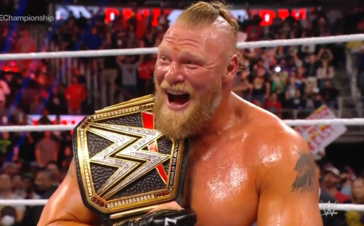 Brock Lesnar, New WWE Champion: WWE Day 1 results