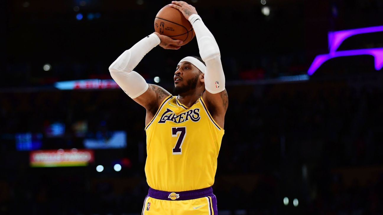 Carmelo Anthony accepts the Lakers-Buccaneers comparison