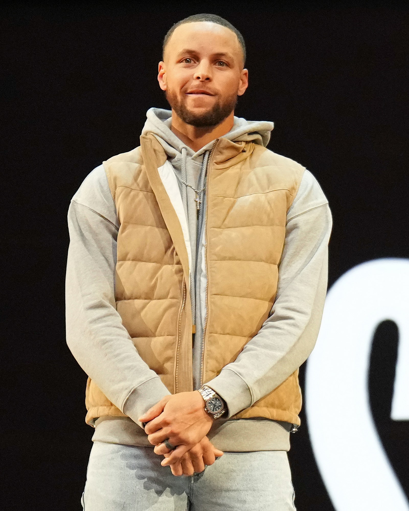 Basketball player Stephen Curry with a Patek Philippe Nautilus