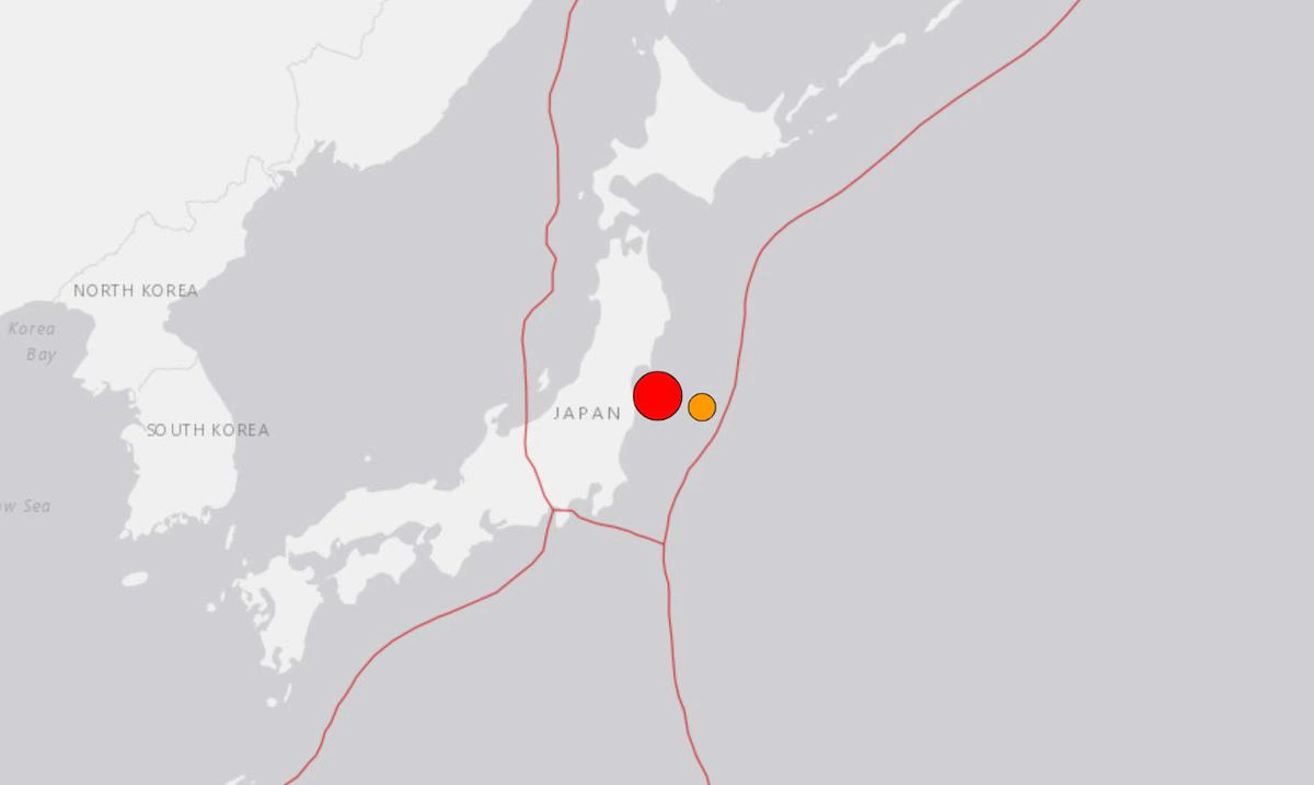 A magnitude 7.3 earthquake shakes Japan