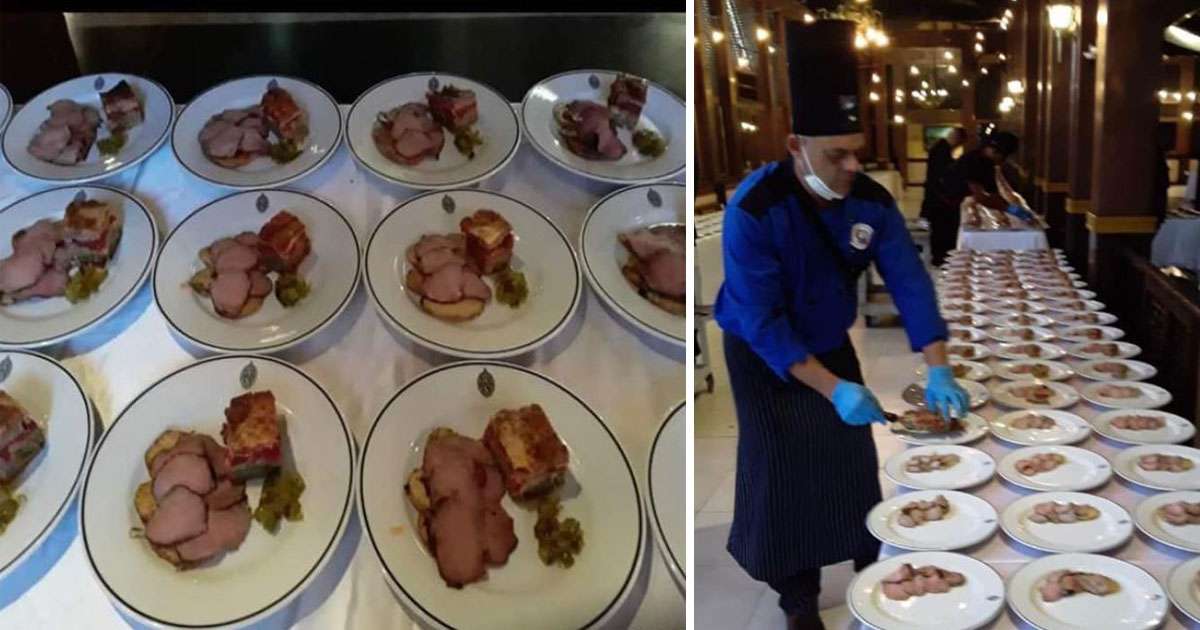 Pictures of the luxurious dinner of the San Remo Festival at the Hotel Nacional cause outrage on social networks