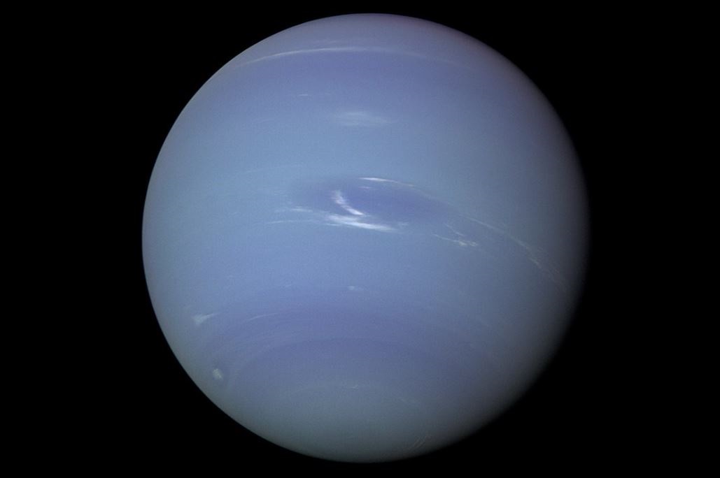 An image of Neptune taken in 1989 by NASA's Voyager 2 mission.  Photo: NASA