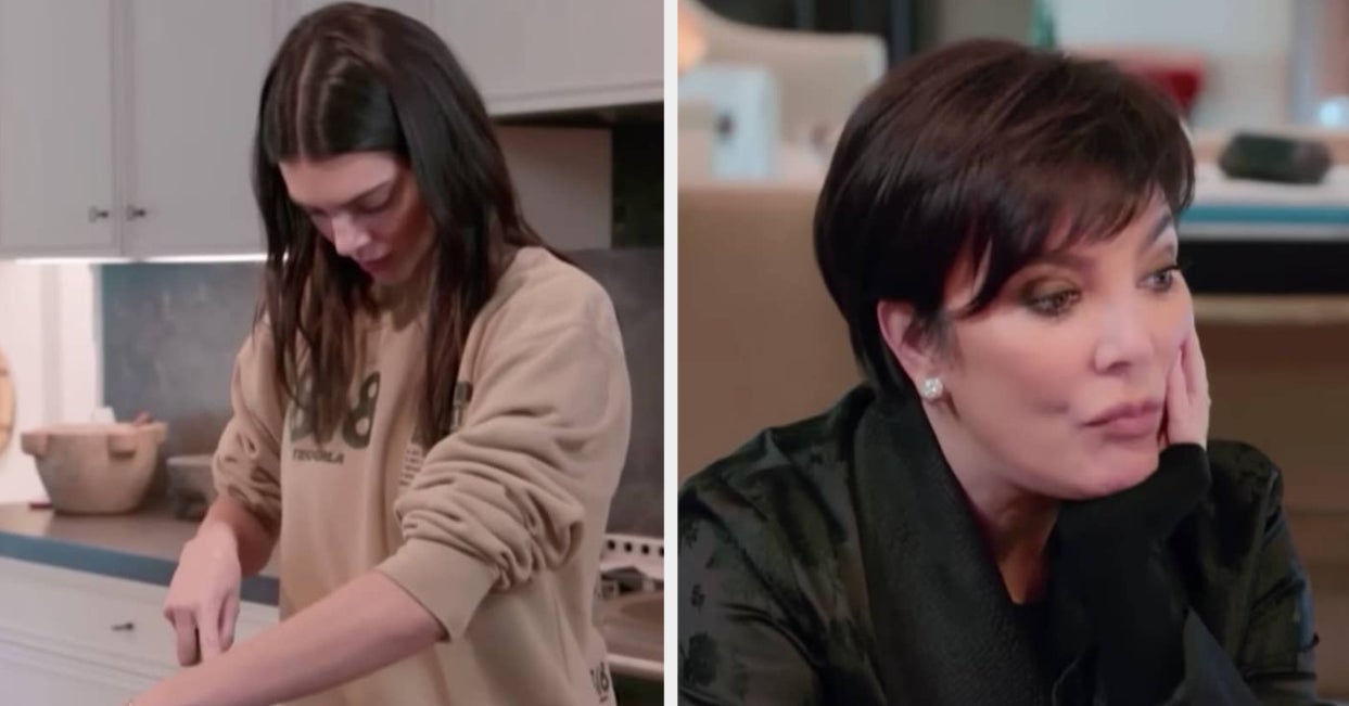 Kendall Jenner reacts to the viral video of her struggling to cut a cucumber
