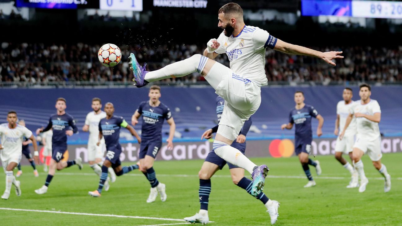 Real Madrid vs.  Manchester City – Match Report – May 4, 2022