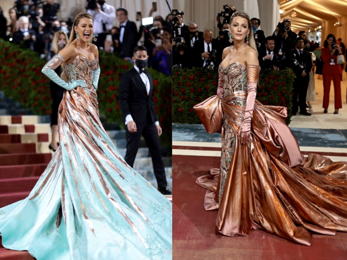 Ryan Reynolds reacts to Blake Lively revealing her second dress at the Met Gala 2022