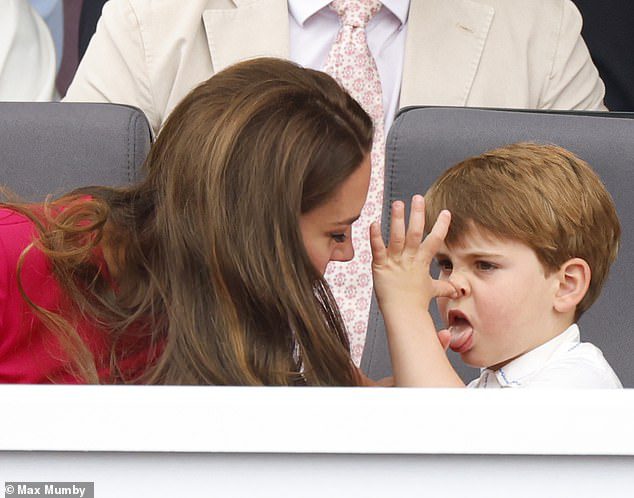 The prince pulled over a few faces while watching the competition from the royal box with his mother, the Duchess of Cambridge