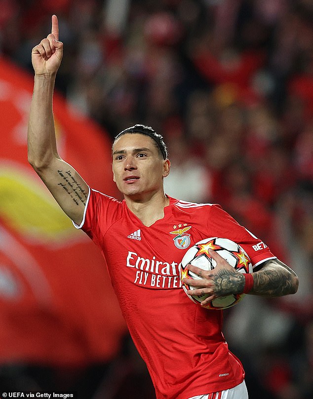 Benfica striker Darwin Nunez suggests he could head to Liverpool this summer