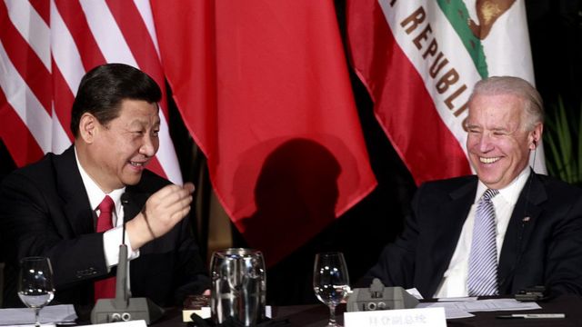 Xi Jinping and Joe Biden in 2013