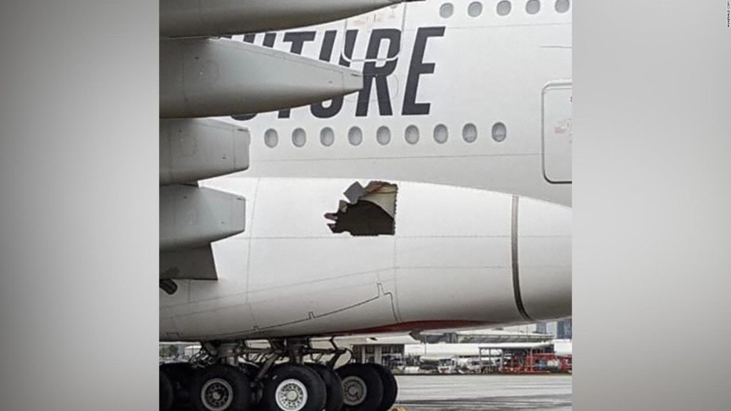 Airbus A380 hole