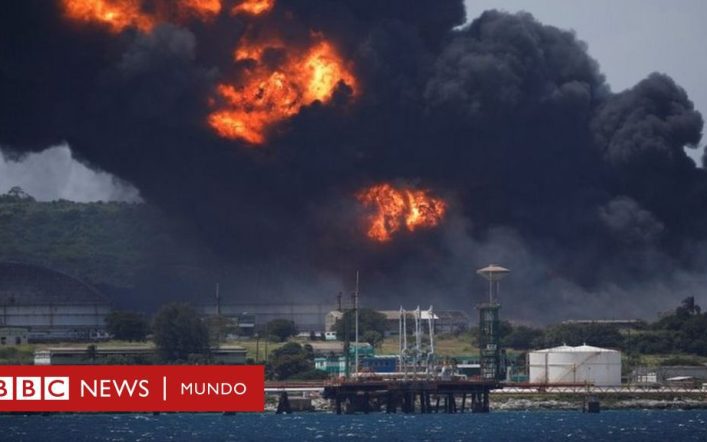 Fire in Cuba: An out-of-control fire at a fuel depot in Madanzas injures dozens