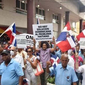 Citizens join the “national march” with a statement urgently calling for a “solution for Haiti in Haiti”