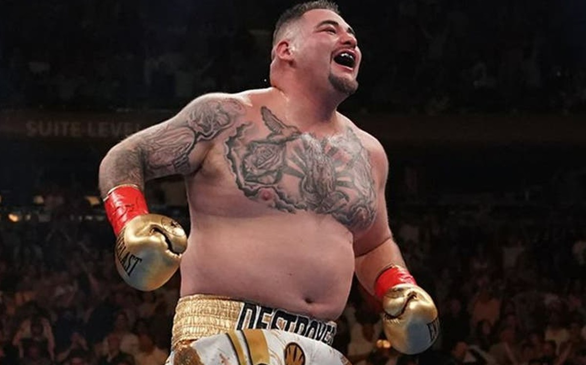 How much does Andy Ruiz weigh in for his fight against Luis Ortiz?  He expresses it