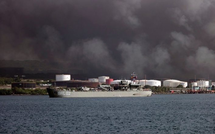 Mexican ships arrived in Cuba to fight the Matanzas fire