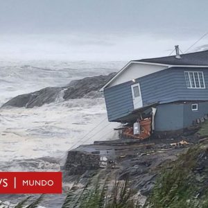 Storm Fiona leaves homes swept into the sea and thousands of people without electricity after its “historic” passage across Canada