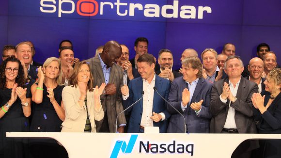 Sportradar shares are listed on the NASDAQ Stock Exchange.  Photo: Sportradar.