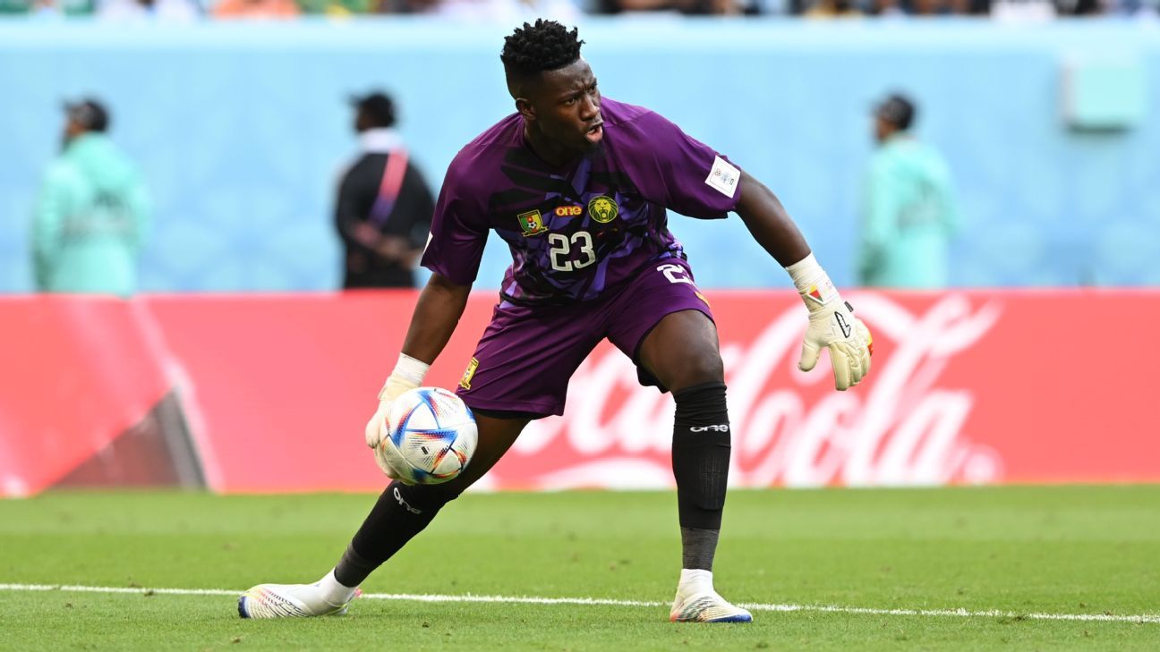 Andre Onana left out of Cameroon squad against Serbia