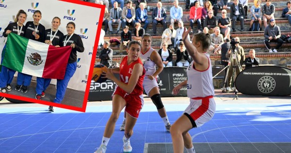 Borregos MTY Femenil won the world silver medal in 3×3 basketball