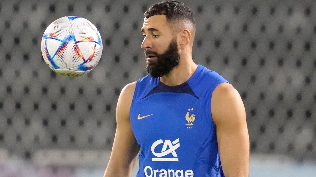 Karim Benzema will miss the 2022 Qatar World Cup due to an injury during training
