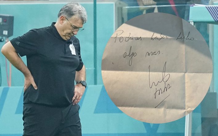 Did you know it would fail?  Tata Martino wrote a letter before the World Cup break