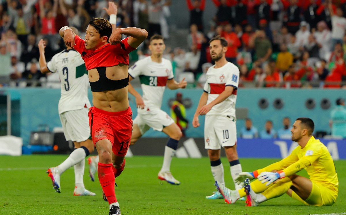 South Korea vs Portugal match summary (2-1).  Qatar 2022 Halftime